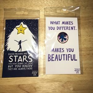 New set of 2 enamel pins in packages. # Big Foot #Sasquatch # Yeti